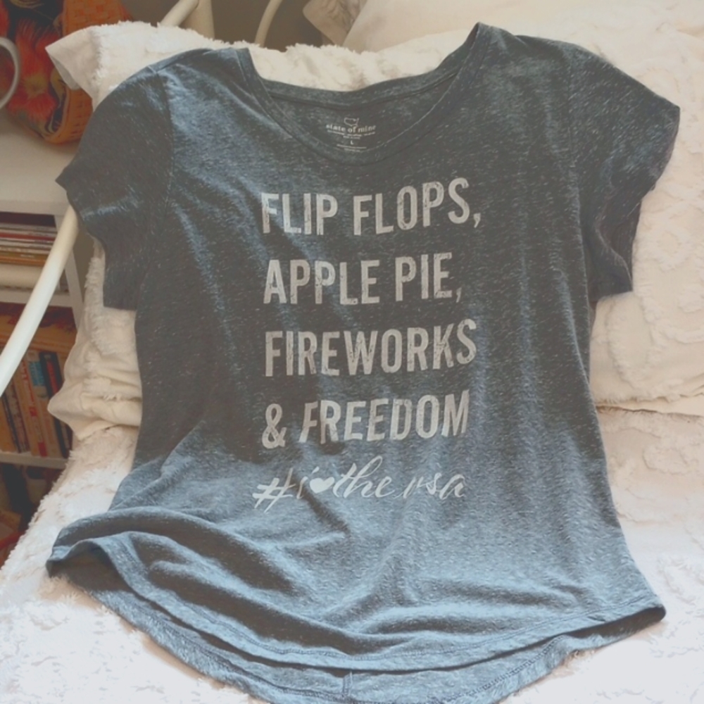 Ladies State of Mine Celebrate the USA T-shirt